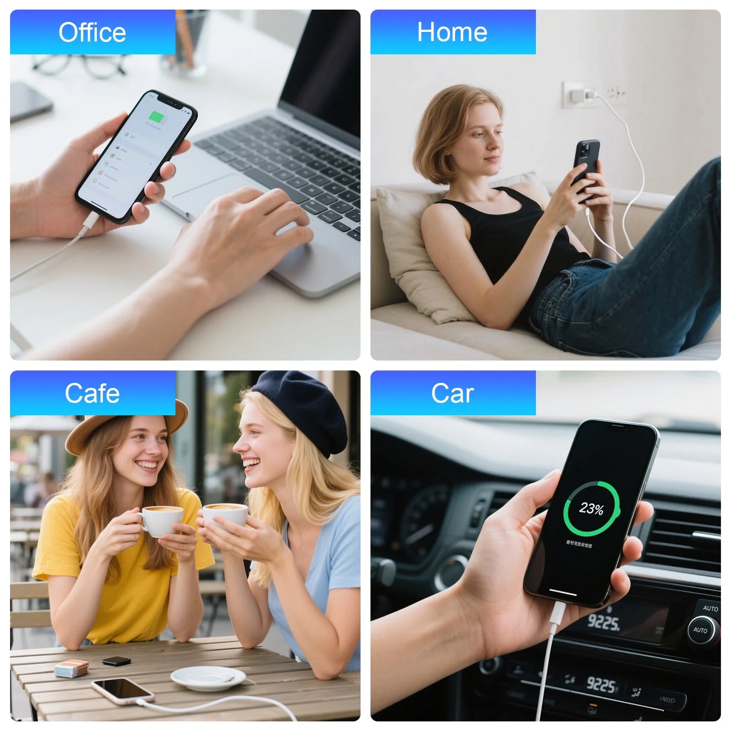 Iphone Charger USB C Fast Charger, 3 Pack 20W Type C Wall Charger Block with 6FT USB C & L Cable, Compatible with Iphone 16/15 Pro Max/14/13/12/11, Samsung Galaxy, Ipad, Airpods, Pixel