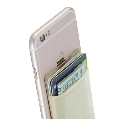 Universal Adhesive Phone Wallet– Stick-On Card Holder Pouch Case for Smartphone
