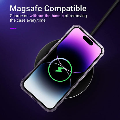 For Iphone 15 14 13 12 11 Pro Max Clear Shockproof Case + Screen Lens Protector