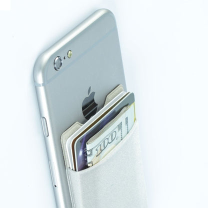Universal Adhesive Phone Wallet– Stick-On Card Holder Pouch Case for Smartphone