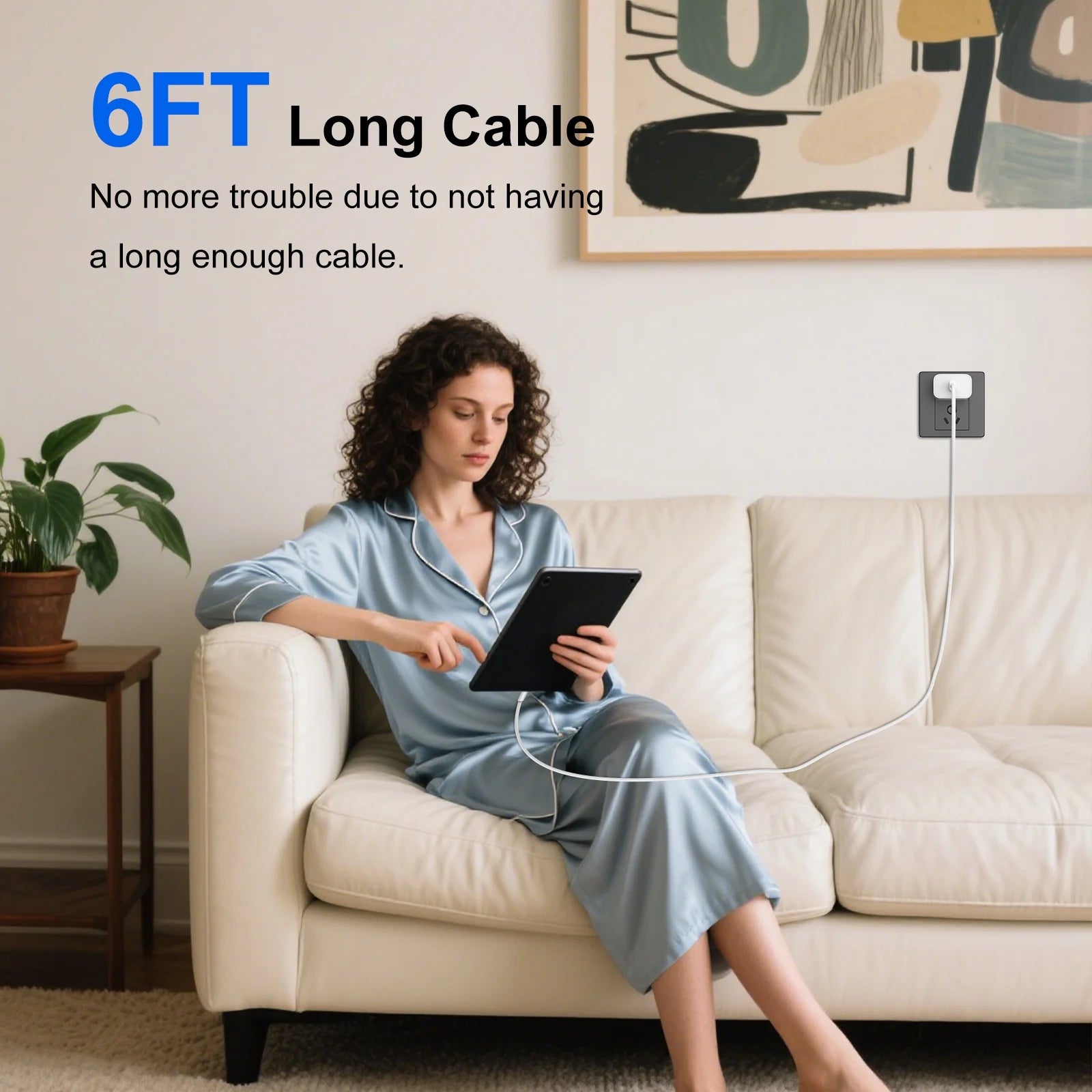 Iphone Charger USB C Fast Charger, 3 Pack 20W Type C Wall Charger Block with 6FT USB C & L Cable, Compatible with Iphone 16/15 Pro Max/14/13/12/11, Samsung Galaxy, Ipad, Airpods, Pixel