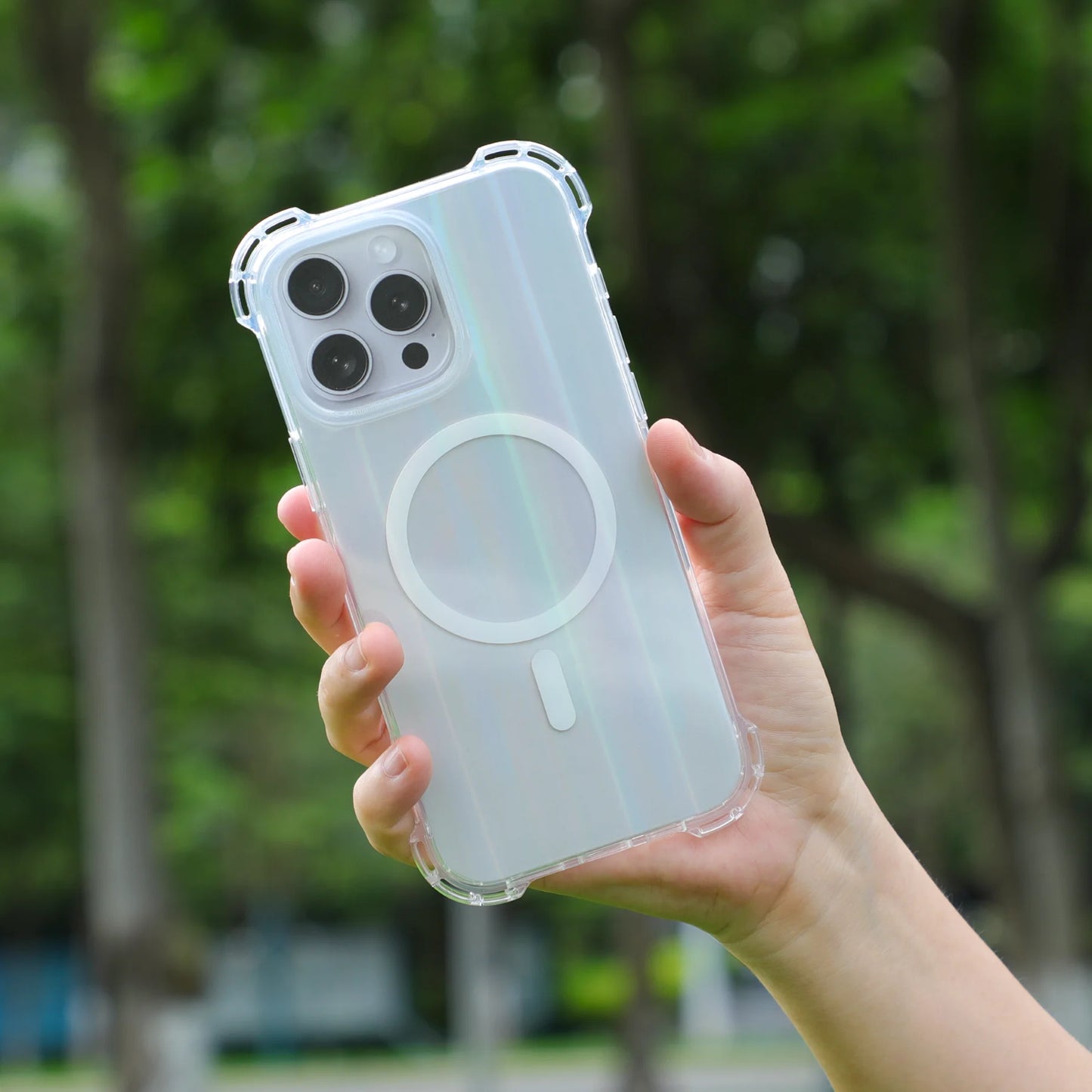 Iridescent Phone Case with Magsafe Magnet for Apple Iphone 16 Pro Max