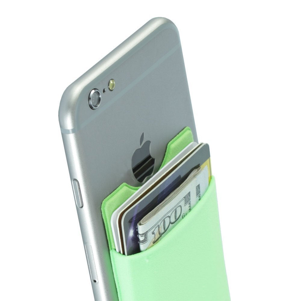 Universal Adhesive Phone Wallet– Stick-On Card Holder Pouch Case for Smartphone