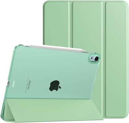 for Ipad Air 11 Inch Case (M3/M2-2025/2024), Ipad Air 5Th Generation 2022/4Th Gen 2020 10.9 Inch, Slim Hard Translucent Back Cover, Support Auto Wake/Sleep - Green