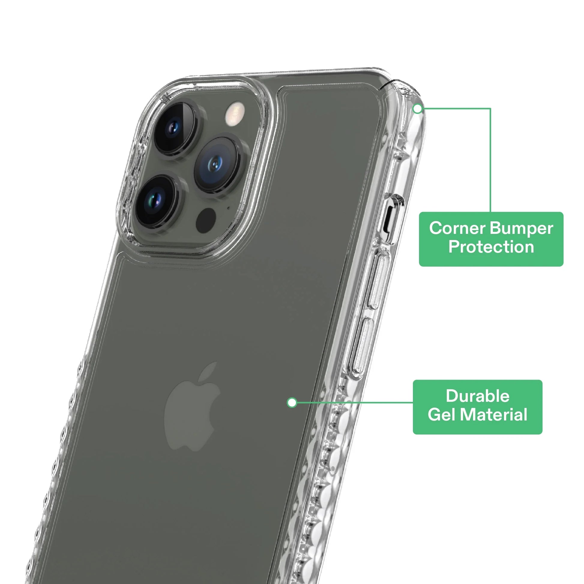 Protective Gel Phone Case for Iphone 13 Pro Max / Iphone 12 Pro Max - Clear