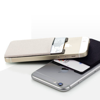 Universal Adhesive Phone Wallet– Stick-On Card Holder Pouch Case for Smartphone