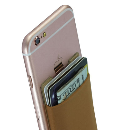 Universal Adhesive Phone Wallet– Stick-On Card Holder Pouch Case for Smartphone