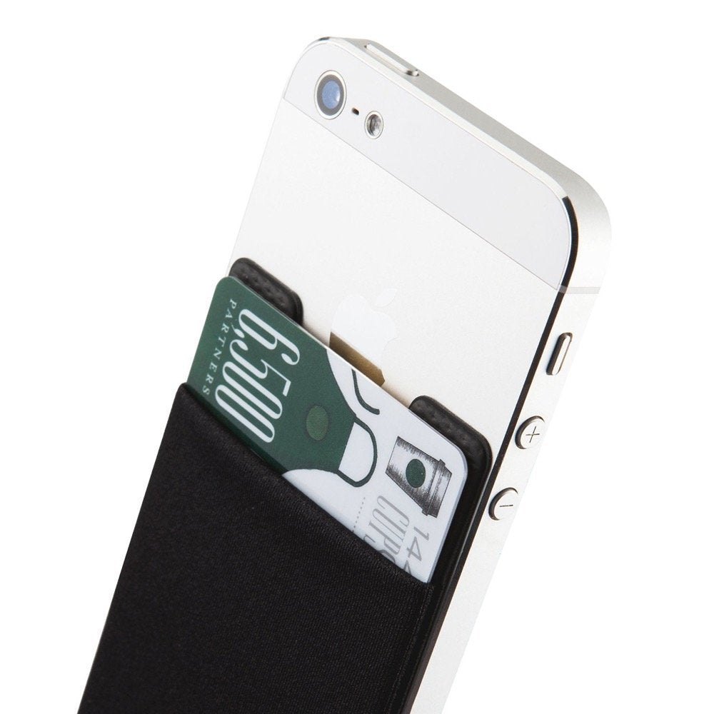 Universal Adhesive Phone Wallet– Stick-On Card Holder Pouch Case for Smartphone
