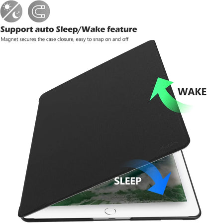 Cover for Ipad Pro 12.9 2017/2015 (Old Model, 2Nd & 1St Gen), Slim Stand Protective Folio Case Smart Cover for Ipad Pro 12.9 Inch 2Nd Gen 2017 / Ipad Pro 12.9 Inch 1St Gen 2015 -Black