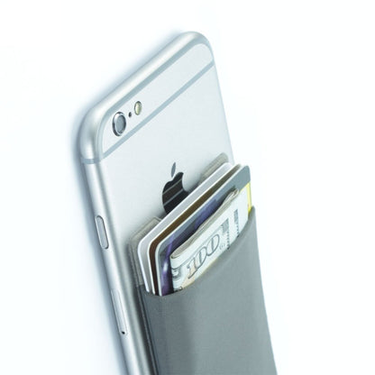 Universal Adhesive Phone Wallet– Stick-On Card Holder Pouch Case for Smartphone