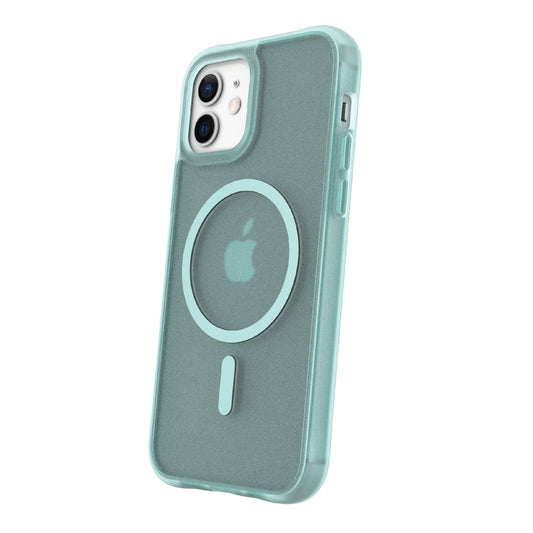. Magsafe Compatible Cell Phone Case for Iphone 12 / Iphone 12 Pro - Frosted Teal