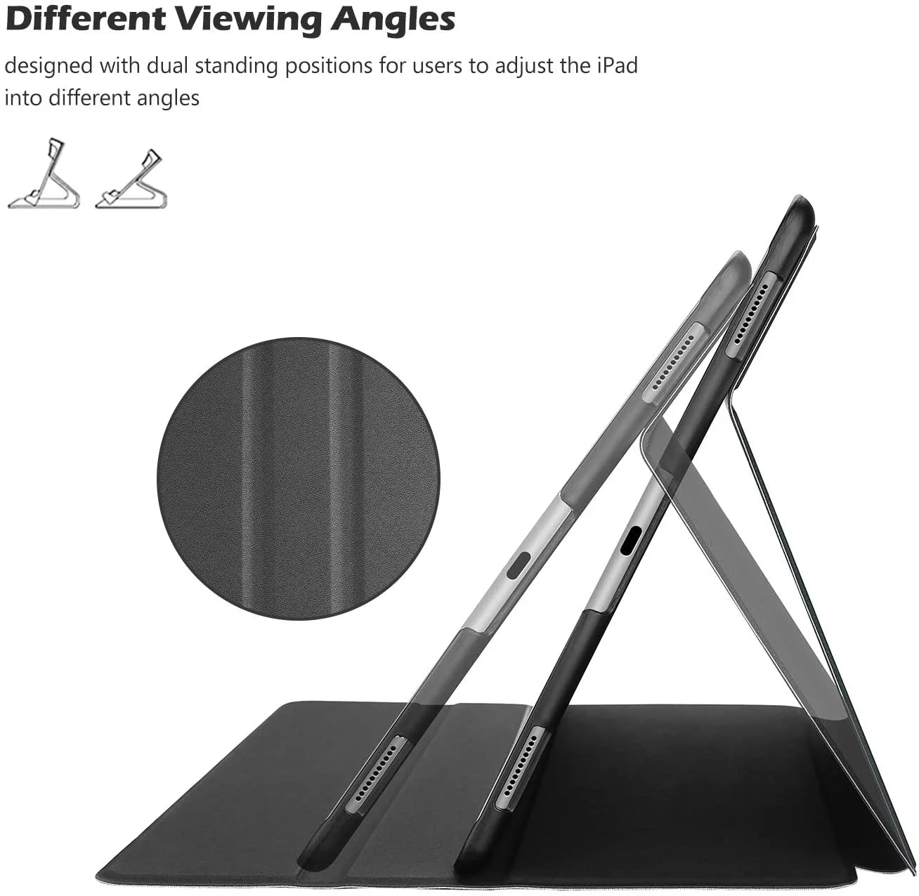 Cover for Ipad Pro 12.9 2017/2015 (Old Model, 2Nd & 1St Gen), Slim Stand Protective Folio Case Smart Cover for Ipad Pro 12.9 Inch 2Nd Gen 2017 / Ipad Pro 12.9 Inch 1St Gen 2015 -Black